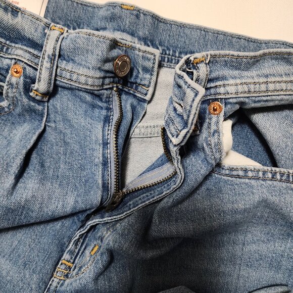 GAP Stretch Denim High Rise Wide Leg Trouser Jeans - Picture 6 of 8